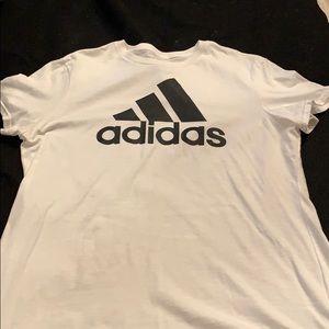 white adidas shirt